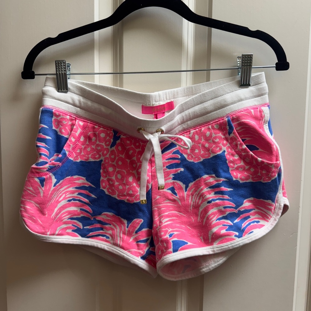 Lilly Pulitzer Pink and Blue Teen Athletic Shorts